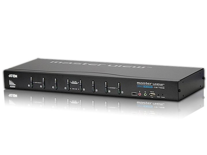 Aten 8-port DVI KVMP USB, 2port USB HUB,audio,1.2m