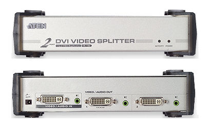 ATEN Video rozbočovač 1 PC - 2 DVI + audio