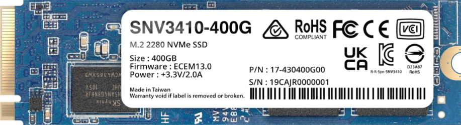 Synology SNV3410/400GB/SSD/M.2 NVMe/5R
