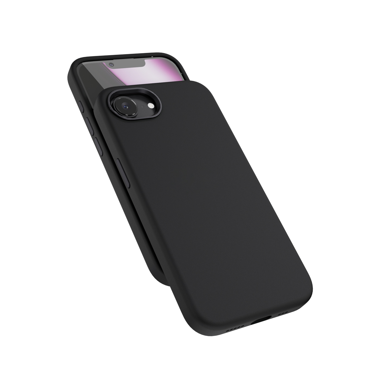 Epico Mag+ Silicone Pro kryt iPhone 16e - čierna