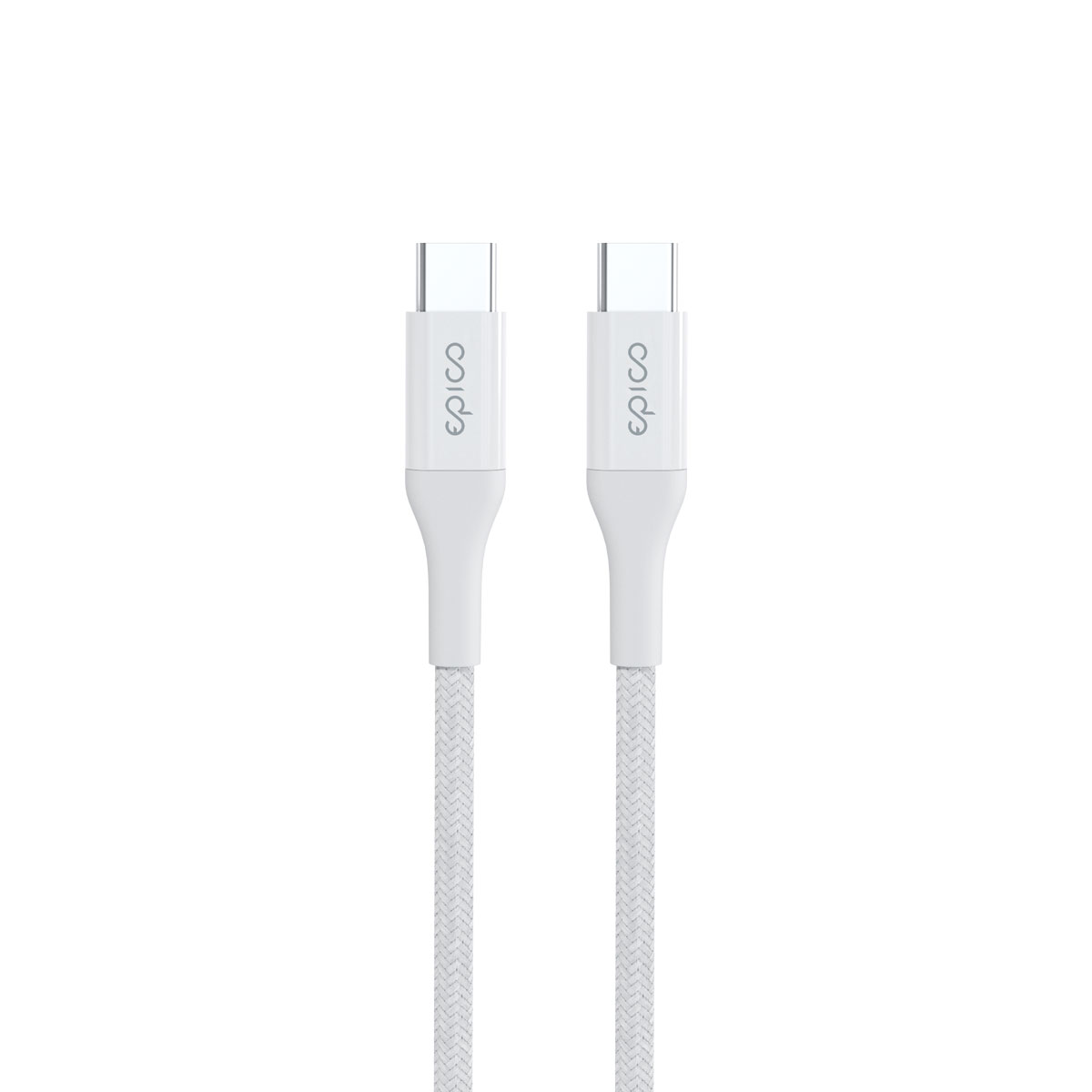 Epico Braided PD Cable 1,2 m USB-C to USB-C - biela