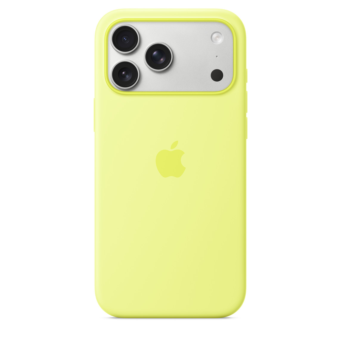 iPhone 17 Pro Max Silicone Case with MS-Neon Yell.