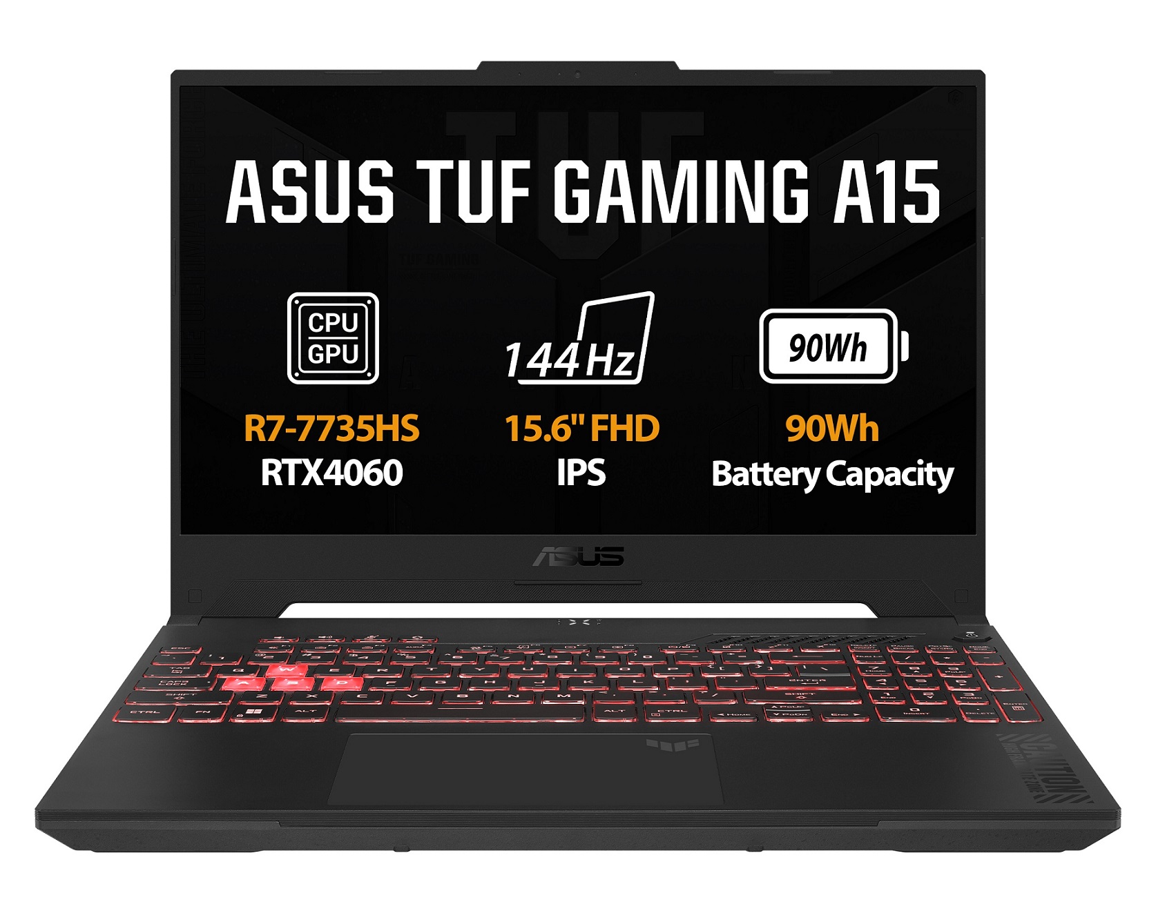 ASUS TUF Gaming A15/FA507NV/R7-7735HS/15,6"/FHD/16GB/1TB SSD/RTX 4060/