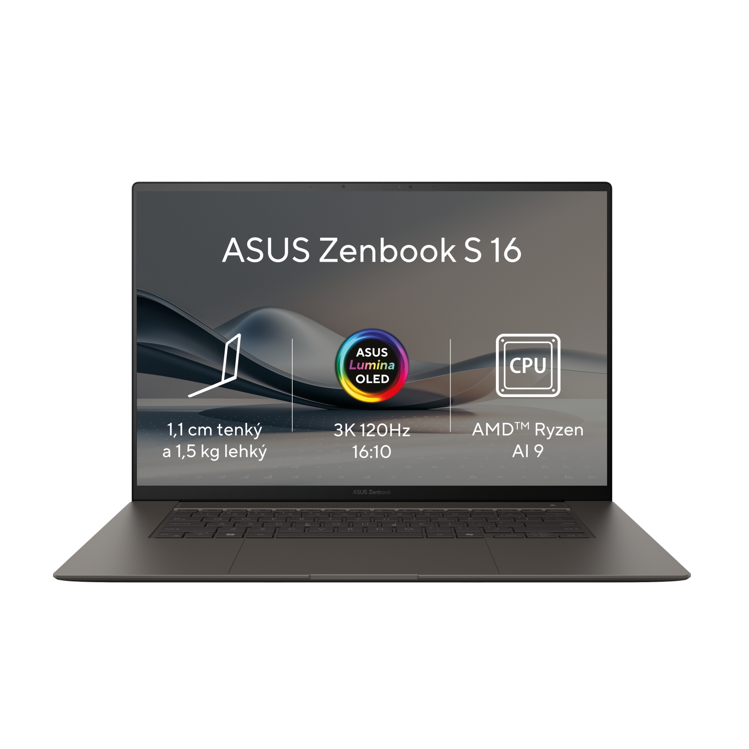 ASUS Zenbook S 16 OLED/UM5606WA/AI9-HX370/16"/2880x1800/T/32GB/1TB SSD