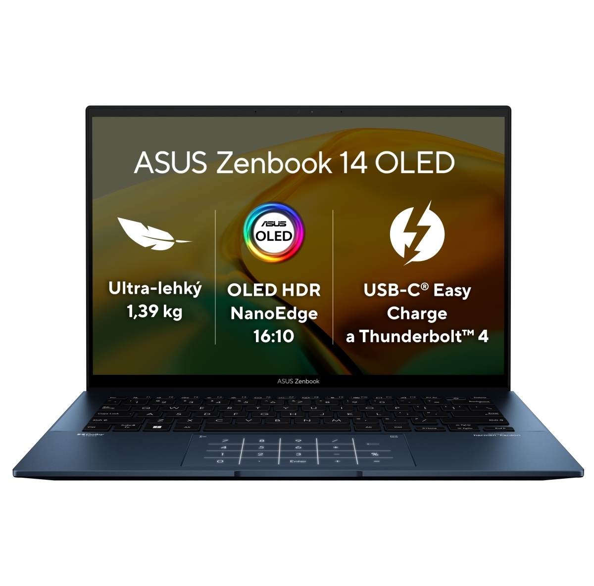 ASUS Zenbook 14 OLED/UX3402VA/i7-13700H/14"/2880x1800/16GB/1TB SSD/Iri