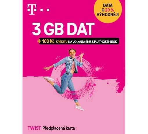 T-Mobile SIM Twist s Námi 3GB