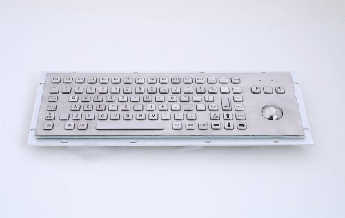 KB005 – Průmyslová nerezová klávesnice s trackballem do zástavby, CZ, USB, IP65