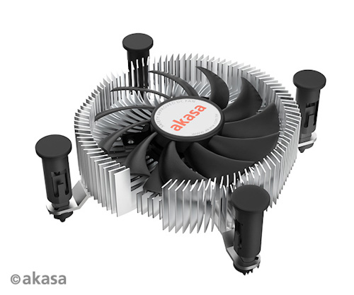 AKASA chladič CPU - hliníkový LGA1700 - itx
