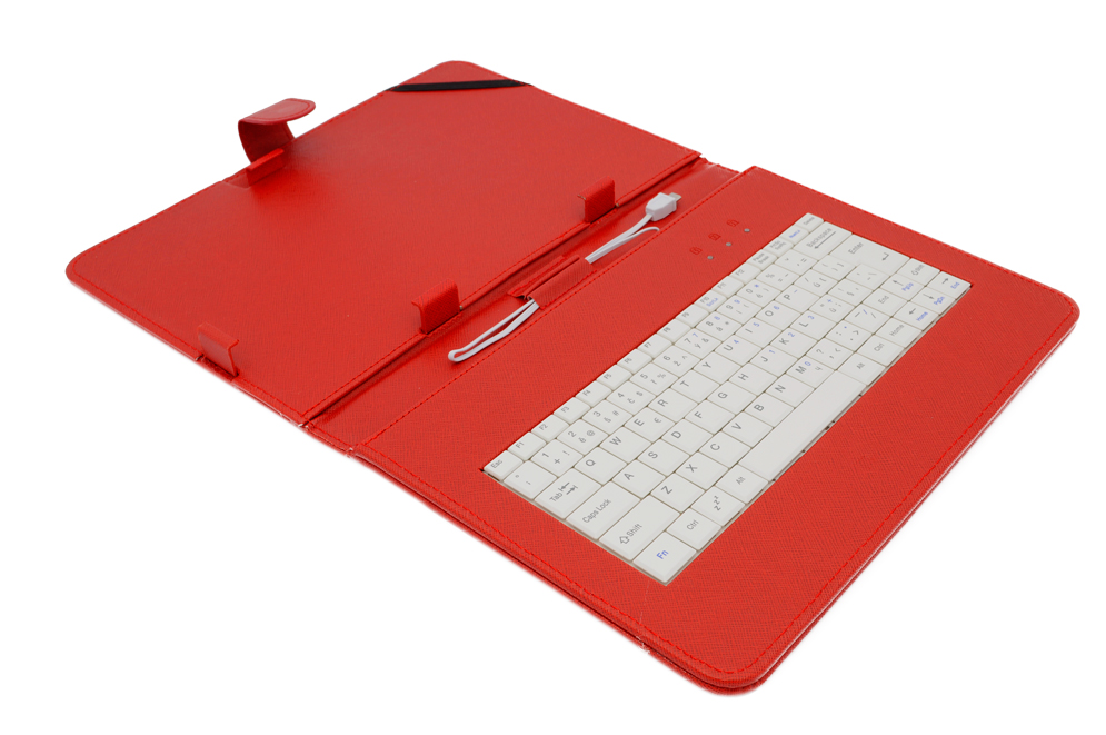 AIREN AiTab Leather Case 4 with USB Keyboard 10" RED (CZ/SK/DE/UK/US.. layout)