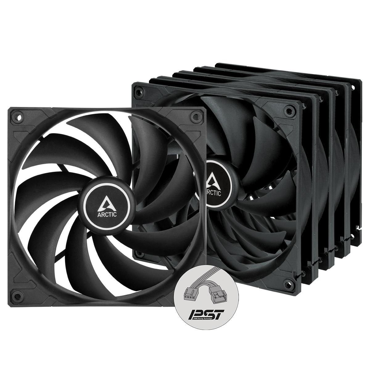 ARCTIC F14 PWM PST Case Fan - 140mm - Pack of 5pc