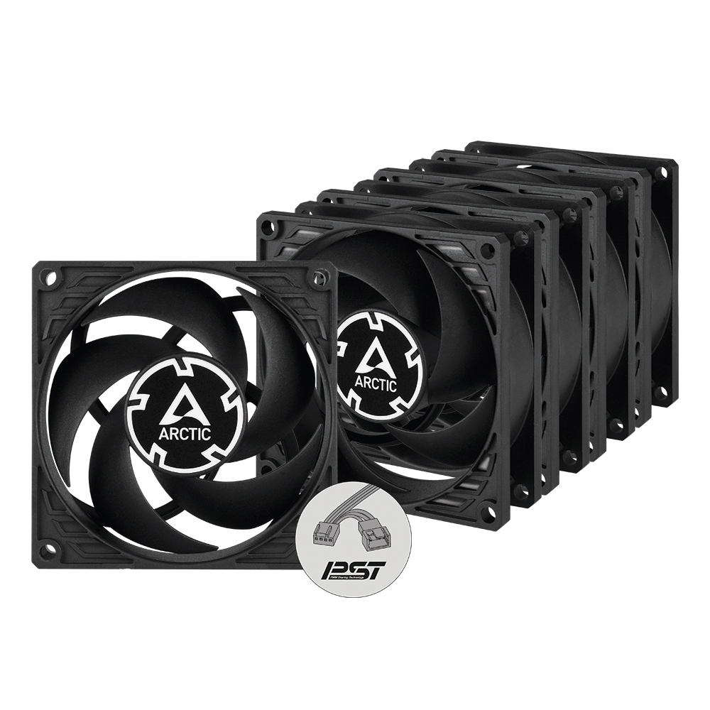 ARCTIC P8 PWM PST Case Fan - 80mm case fan with PWM control and PST ca