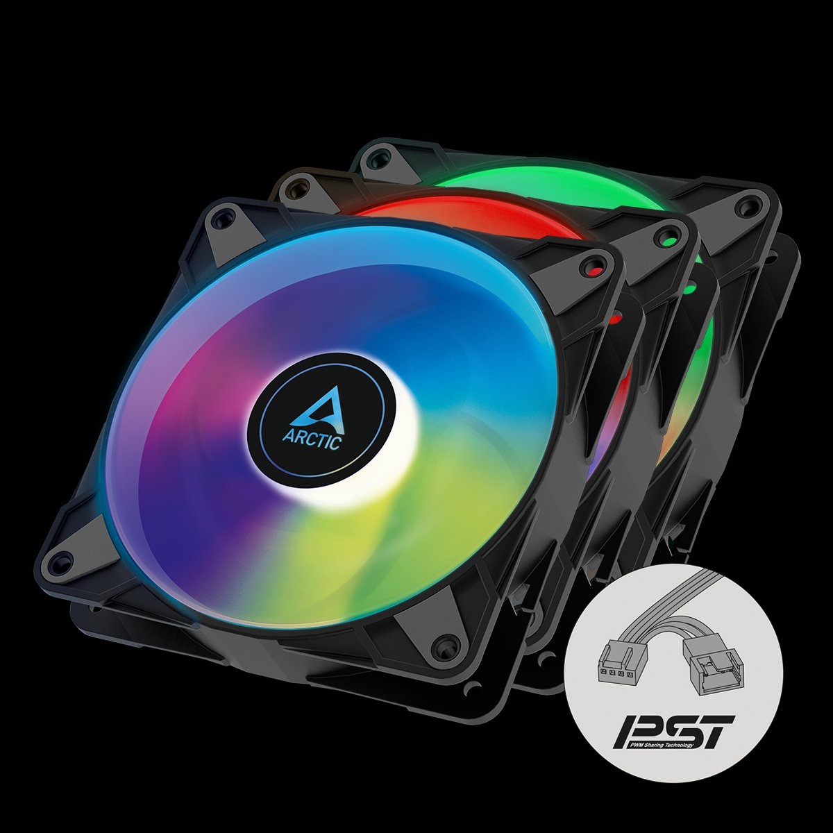 ARCTIC P12 PWM pst A-RGB 0dB – 120mm Pressure optimized case fan | PWM