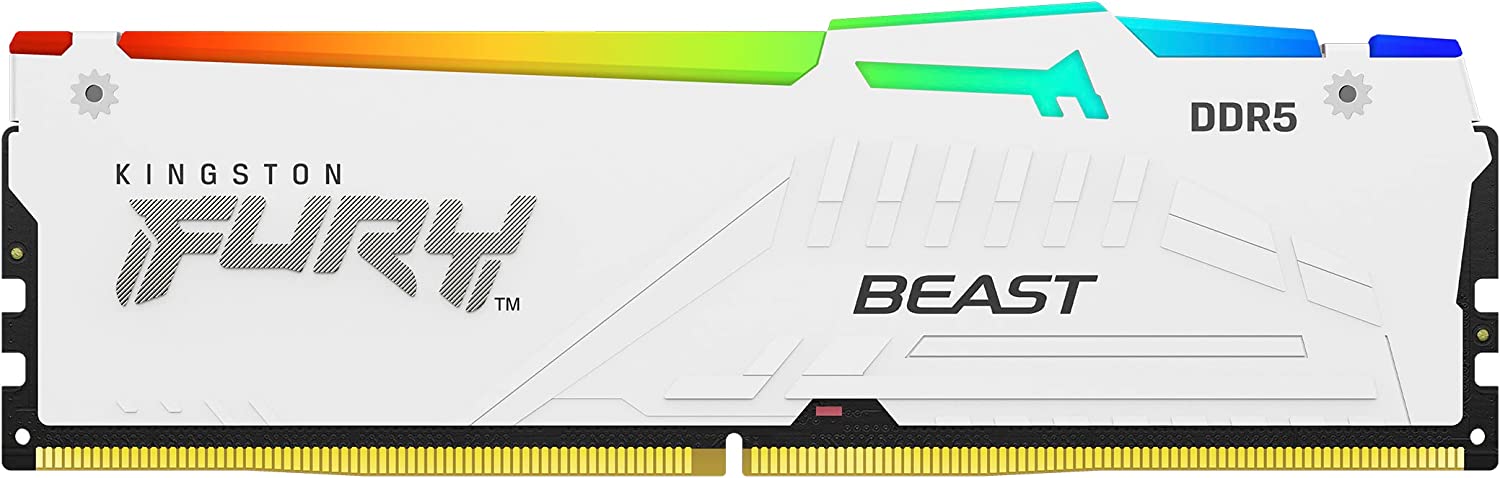 Kingston FURY Beast/DDR5/128GB/5200MHz/CL40/4x32GB/RGB/White