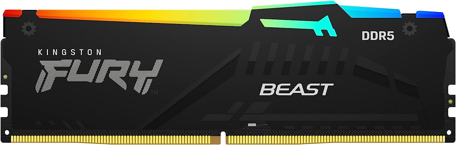 Kingston FURY Beast/DDR5/128GB/5600MHz/CL40/4x32GB/RGB/Black