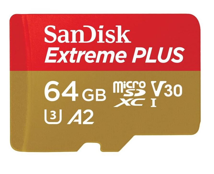SanDisk Extreme PLUS/micro SDXC/64GB/200MBps/UHS-I U3 / Class 10/+ Ada