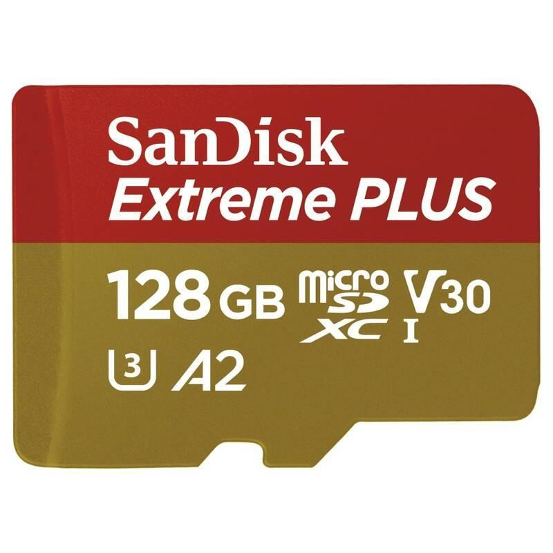 SanDisk Extreme PLUS/micro SDXC/128GB/200MBps/UHS-I U3 / Class 10/+ Ad