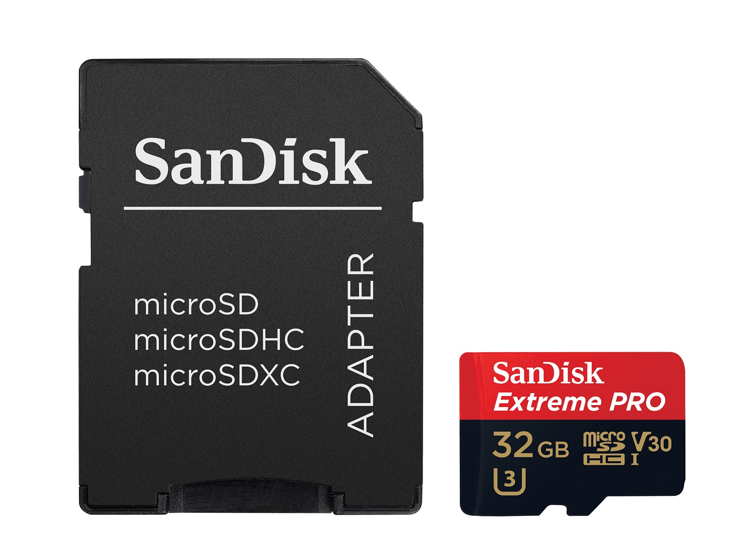 SanDisk Extreme PRO/micro SDHC/32GB/100MBps/UHS-I U3 / Class 10/+ Adap