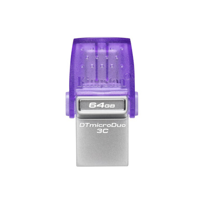 Kingston DataTraveler MicroDuo 3C/64GB/200MBps/USB 3.2/USB-A + USB-C/F
