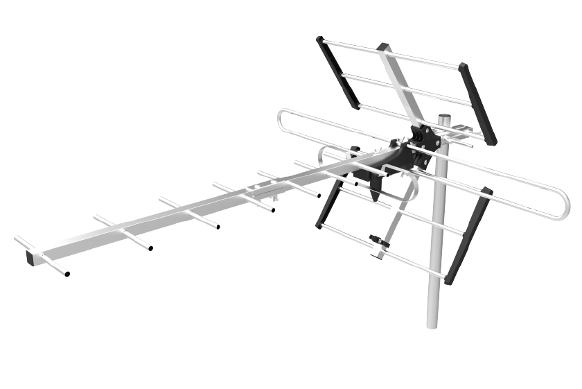 EVOLVEO Flexi 1, pasivní venkovní DAB+/DVB-T2 anténa, filtr LTE,4G,5G