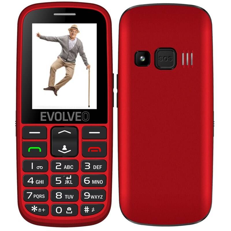 EVOLVEO EasyPhone EG, mobilní telefon pro seniory s nabíjecím stojánke