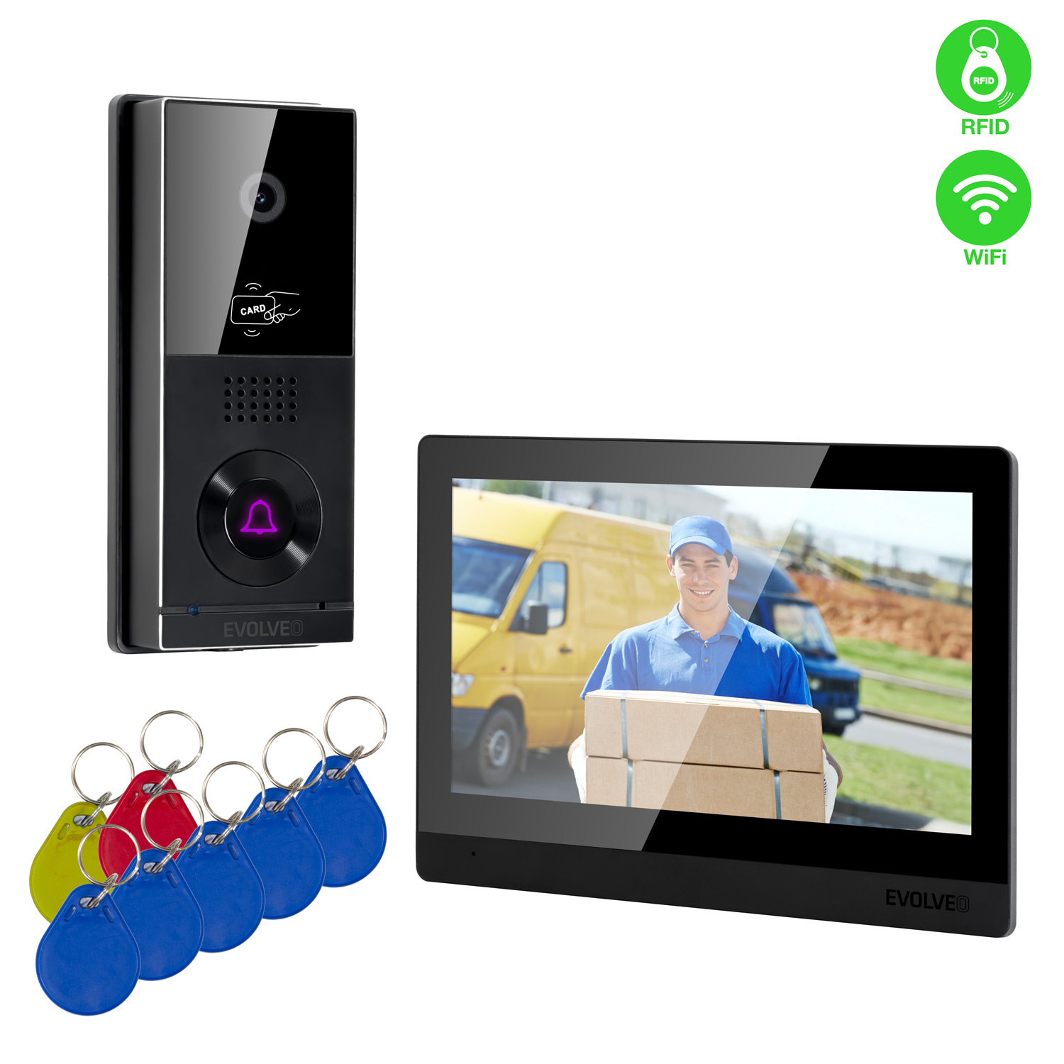 EVOLVEO DoorPhone AHD10, Sada domáceho WiFi videotelefónu s ovládaním