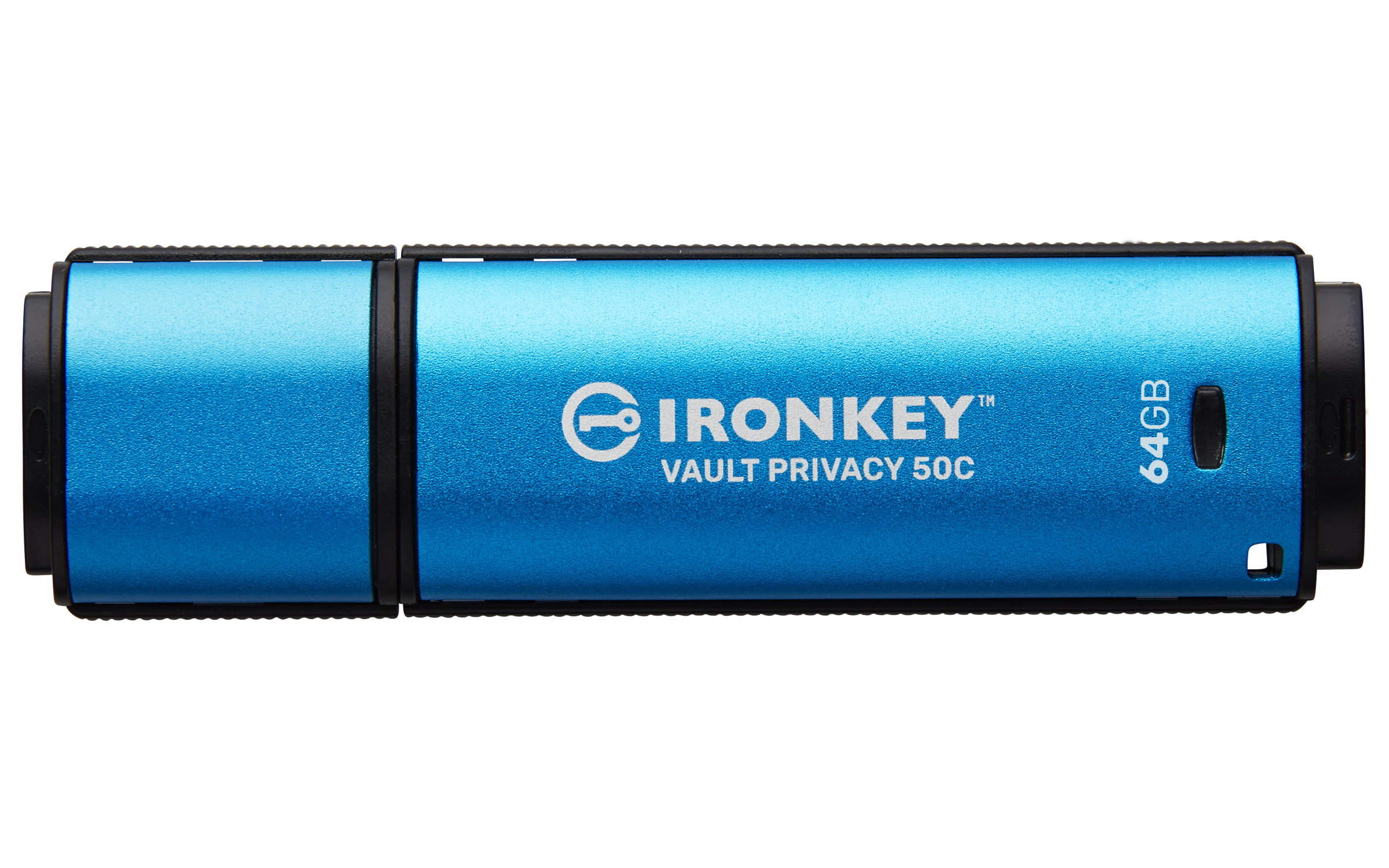 Kingston Ironkey Vault Privacy 50C/64GB/USB 3.2/USB-C/Modrá