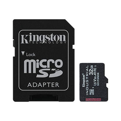 Kingston Industrial/micro SDHC/32GB/100MBps/UHS-I U3 / Class 10/+ Adap