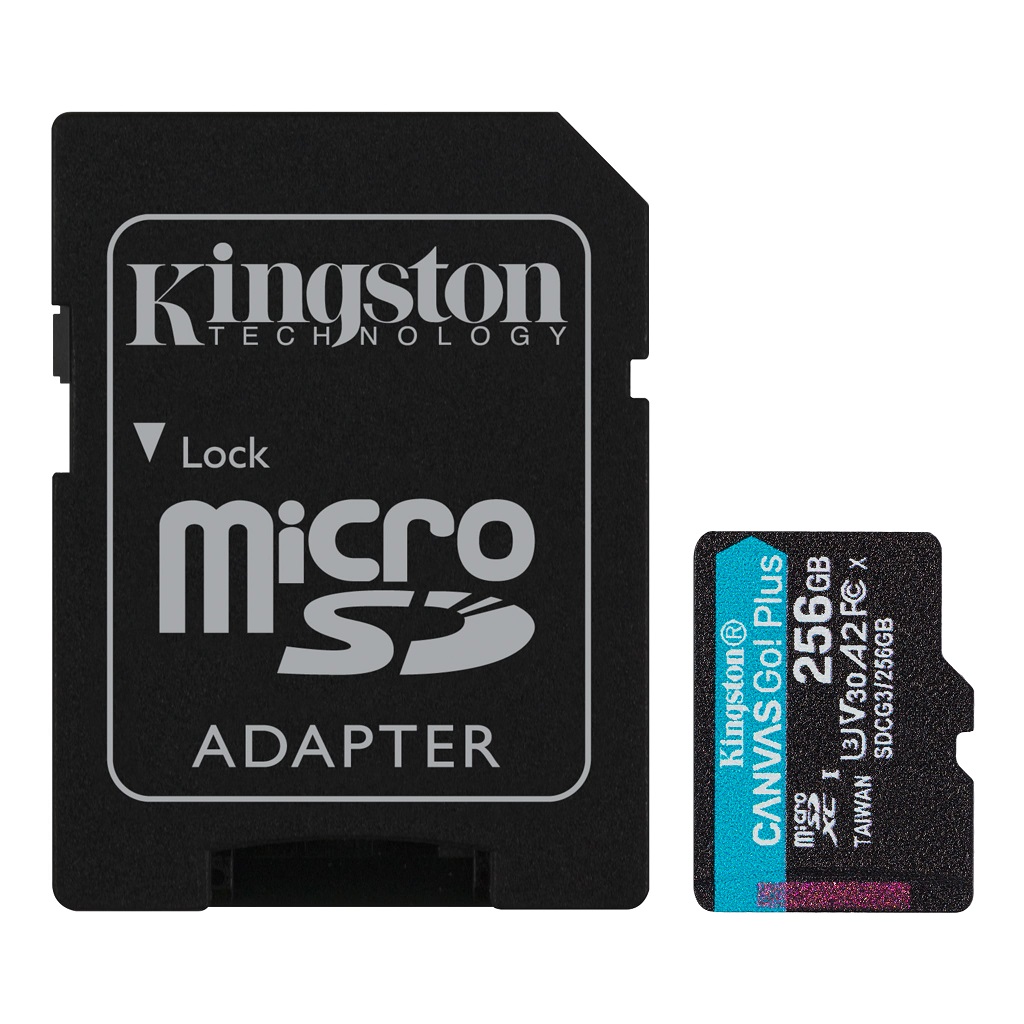 Kingston Canvas Go Plus A2/micro SDXC/256GB/170MBps/UHS-I U3 / Class 1