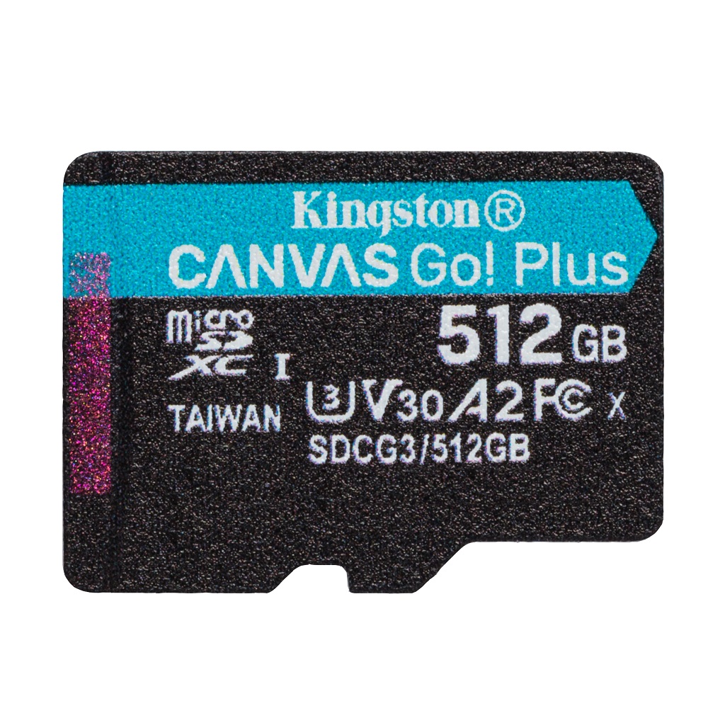 Kingston Canvas Go Plus A2/micro SDXC/512GB/170MBps/UHS-I U3 / Class 1