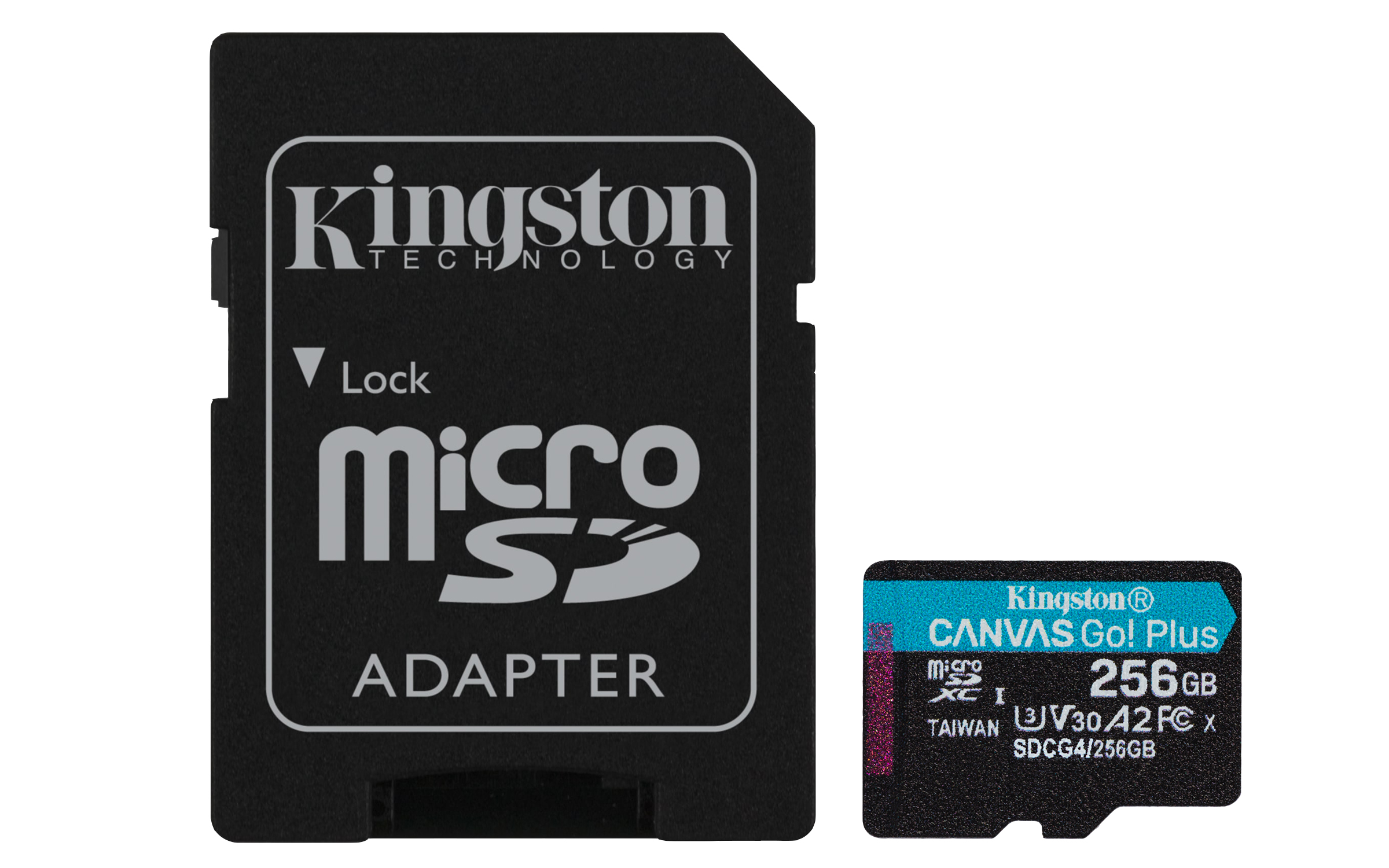 Kingston Canvas Go Plus A2/Micro SDXC/256GB/UHS-I U3 / Class 10/+ Adap
