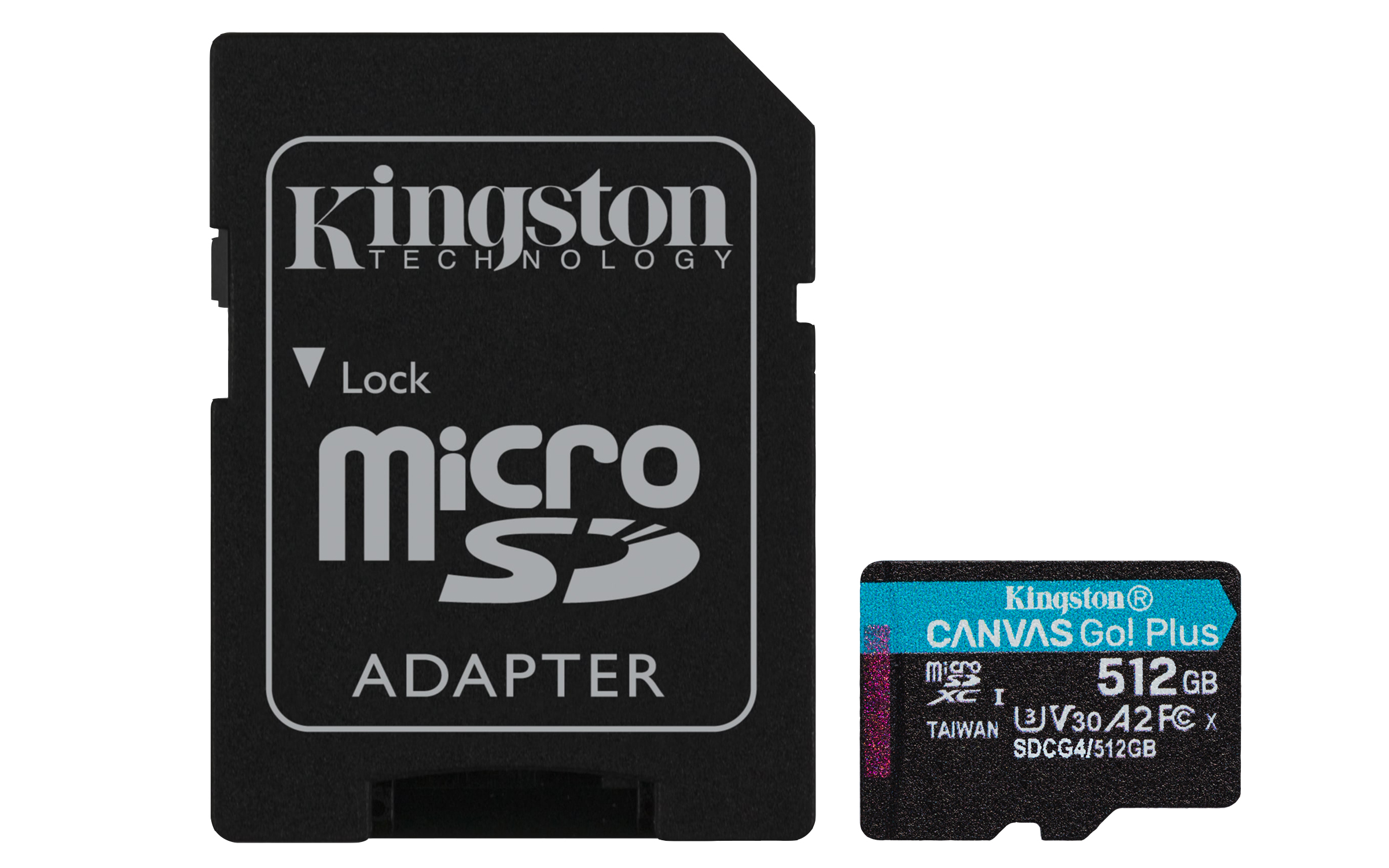 Kingston Canvas Go Plus A2/Micro SDXC/512GB/UHS-I U3 / Class 10/+ Adap