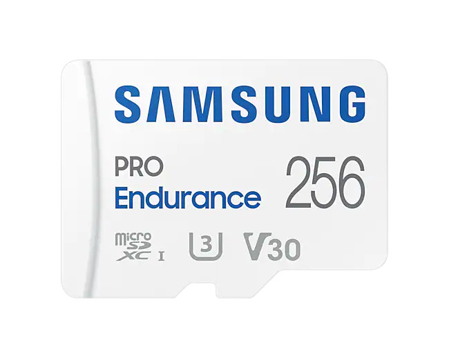 Samsung PRO Endurance/micro SDXC/256GB/100MBps/UHS-I U3 / Class 10/+ A