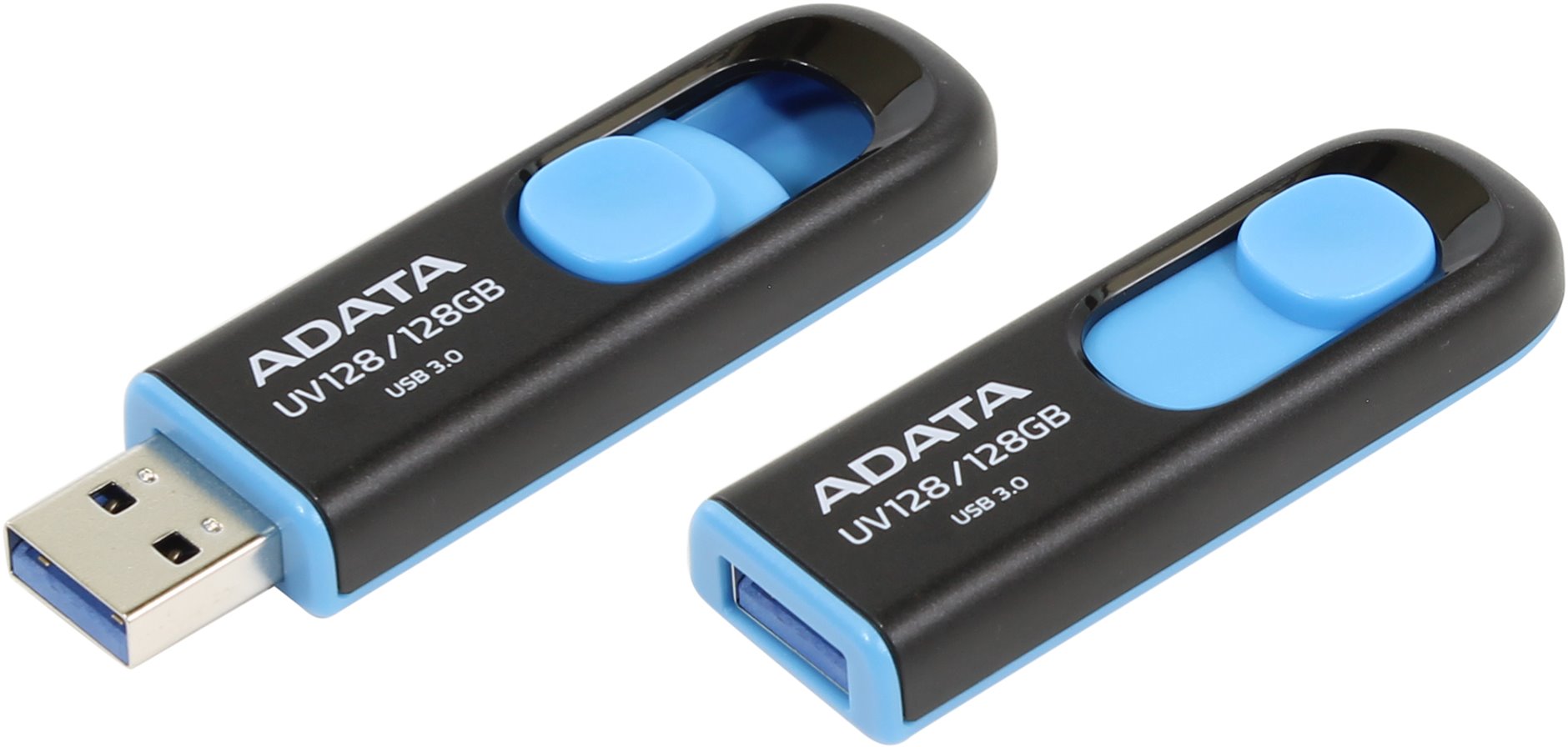 ADATA UV128/128GB/40MBps/USB 3.0/USB-A/Modrá