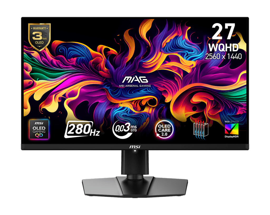 MSI MAG/271QP X28/26,5"/QD-OLED/QHD/280Hz/0,03ms/Čierna/3R