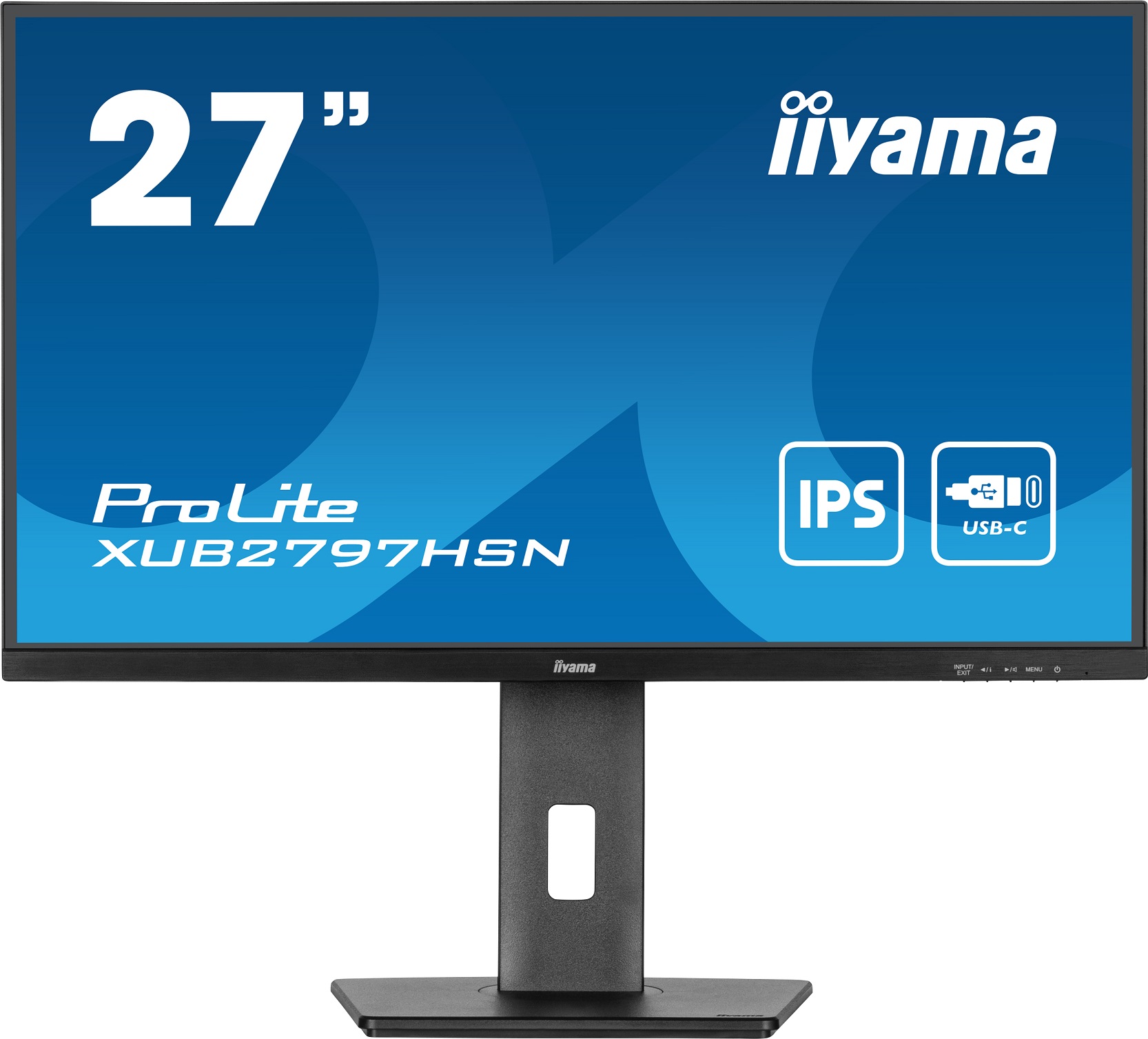 27" iiyama XUB2797HSN-B1:IPS,FHD,USB-C,RJ45,HAS