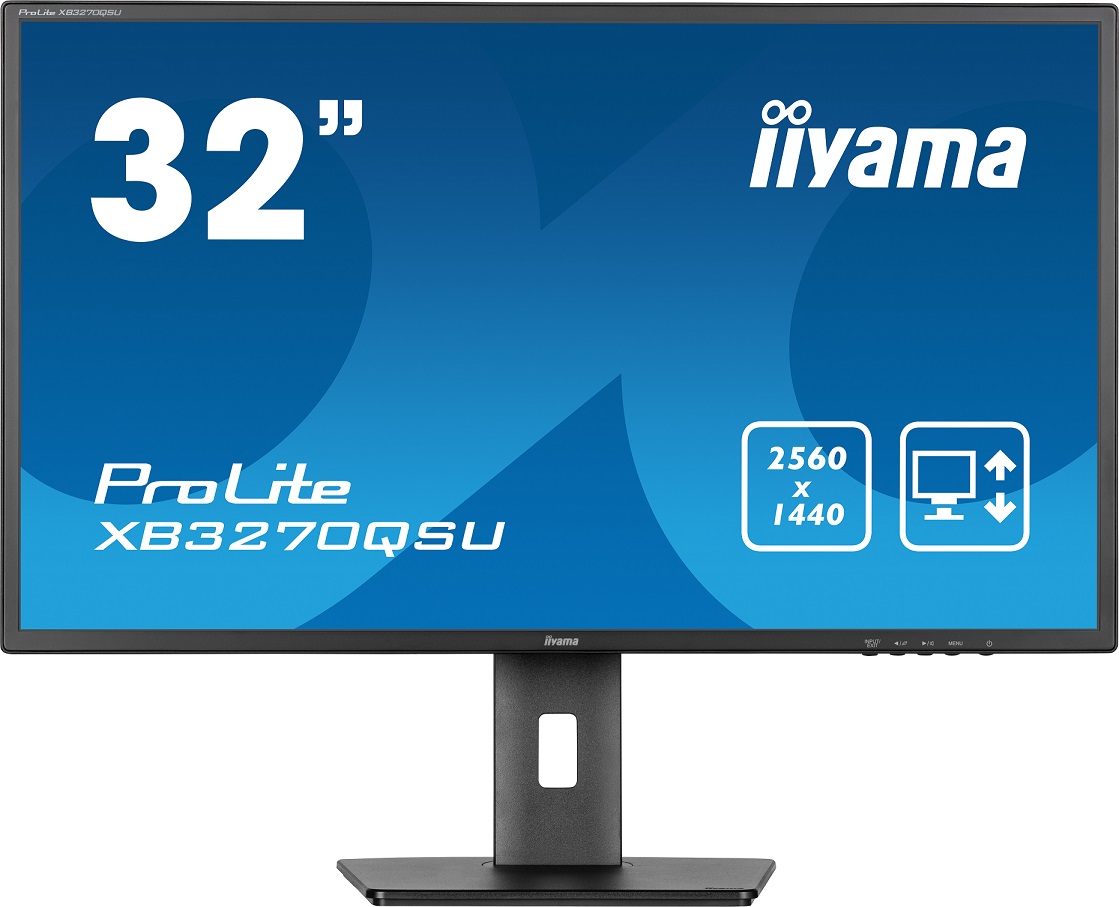 32" iiyama XB3270QSU-B1:IPS,QHD,DP,HAS