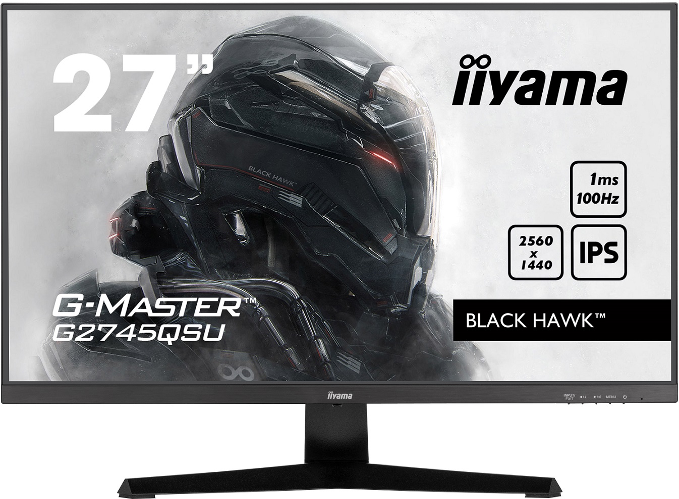 iiyama G-Master/G2745QSU-B1/27"/IPS/QHD/100Hz/1ms/Black/3R
