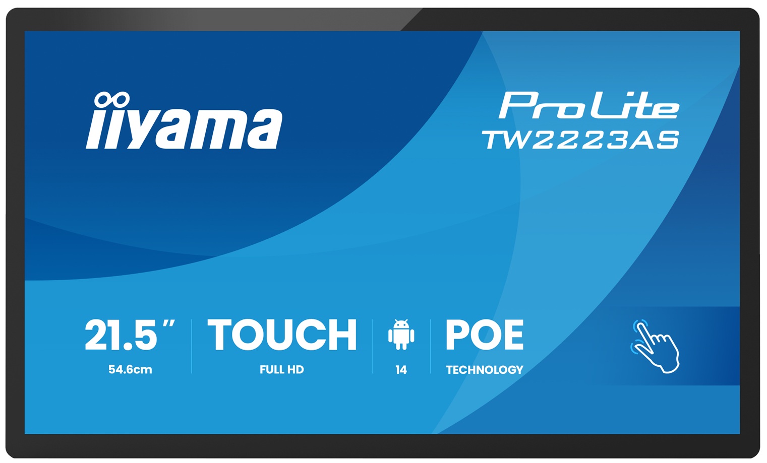 22" iiyama TW2223AS-B3P: IPS, FHD, Android