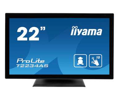 22"iiyama T2234AS-B1: IPS, Full HD, 350cd/m2, HDMI, USB, černý