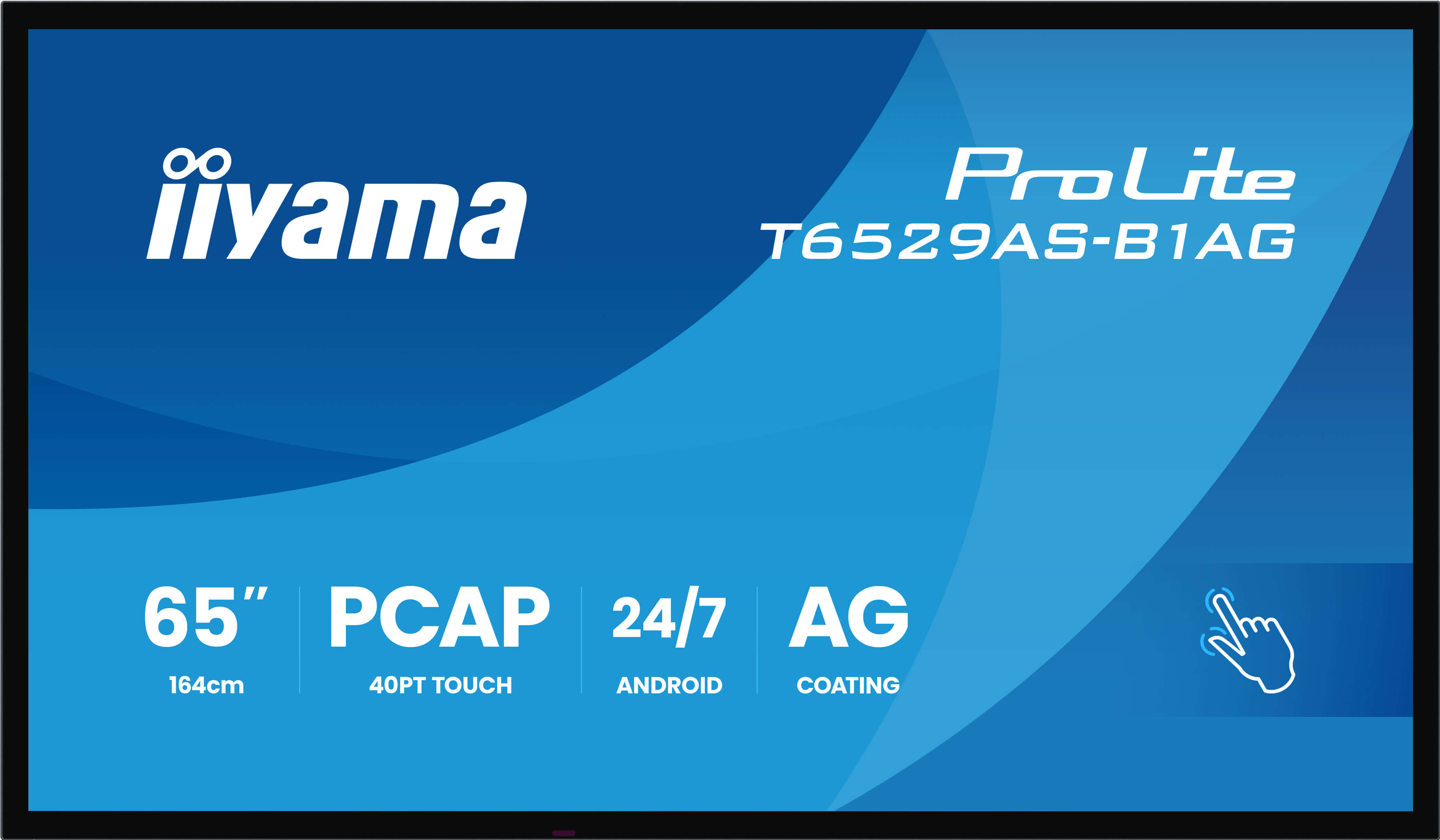 65" iiyama T6529AS-B1AG: IPS, 4K UHD, Android, 24/7