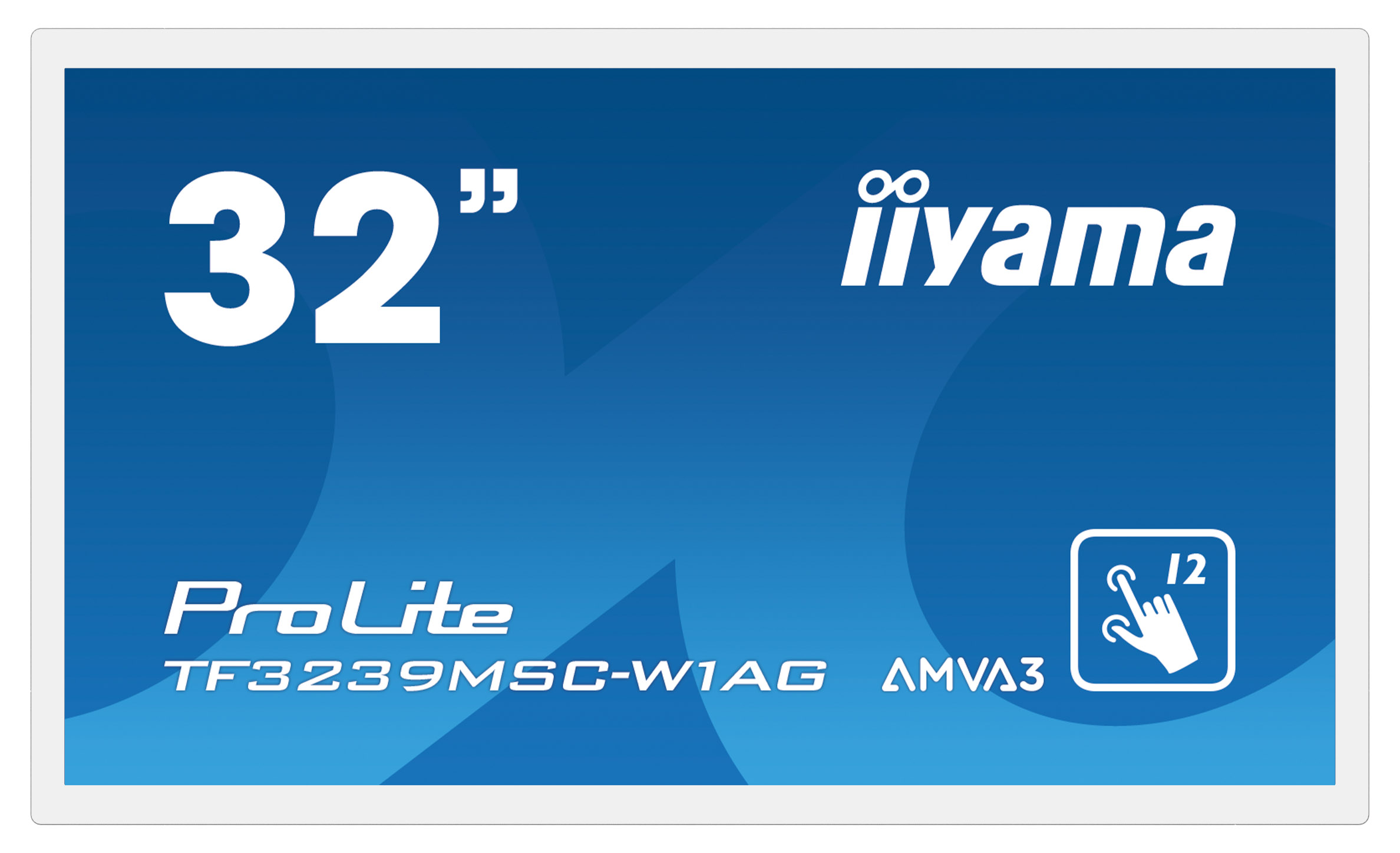 32" iiyama TF3239MSC-W1AG: AMVA, FullHD, capacitive, 12P, 500cd/m2, VGA, HDMI, DP, 24/7, IP54, černý