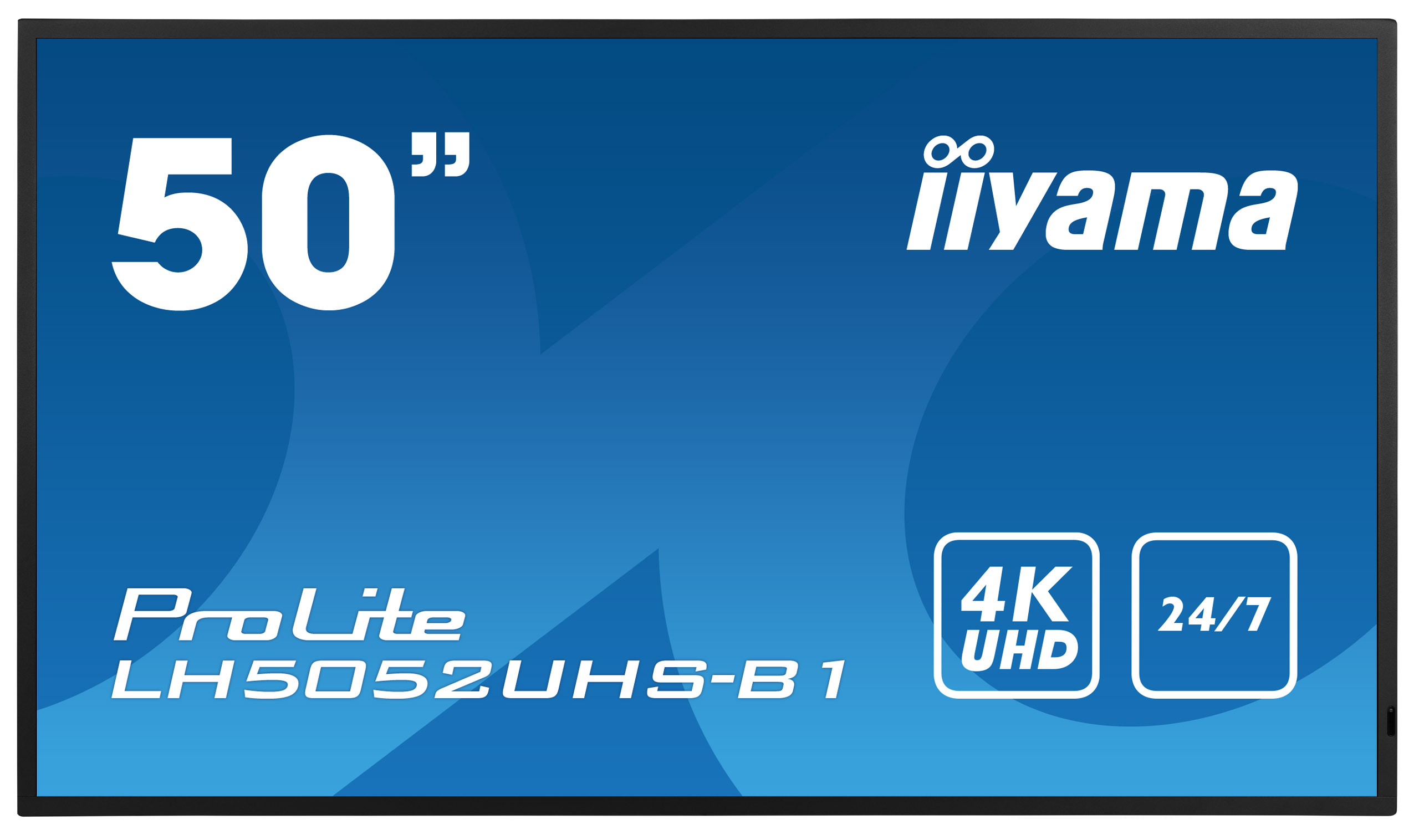 50" iiyama LH5052UHS-B1: VA, 4K UHD, 500cd/m2, 24/7, LAN, Android 8.0, černý