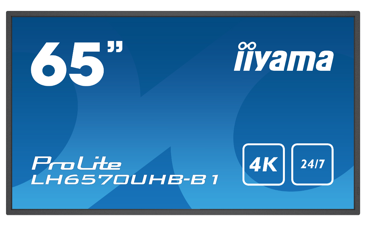 65" iiyama LH6570UHB-B1: VA, 4K UHD,Android,24/7