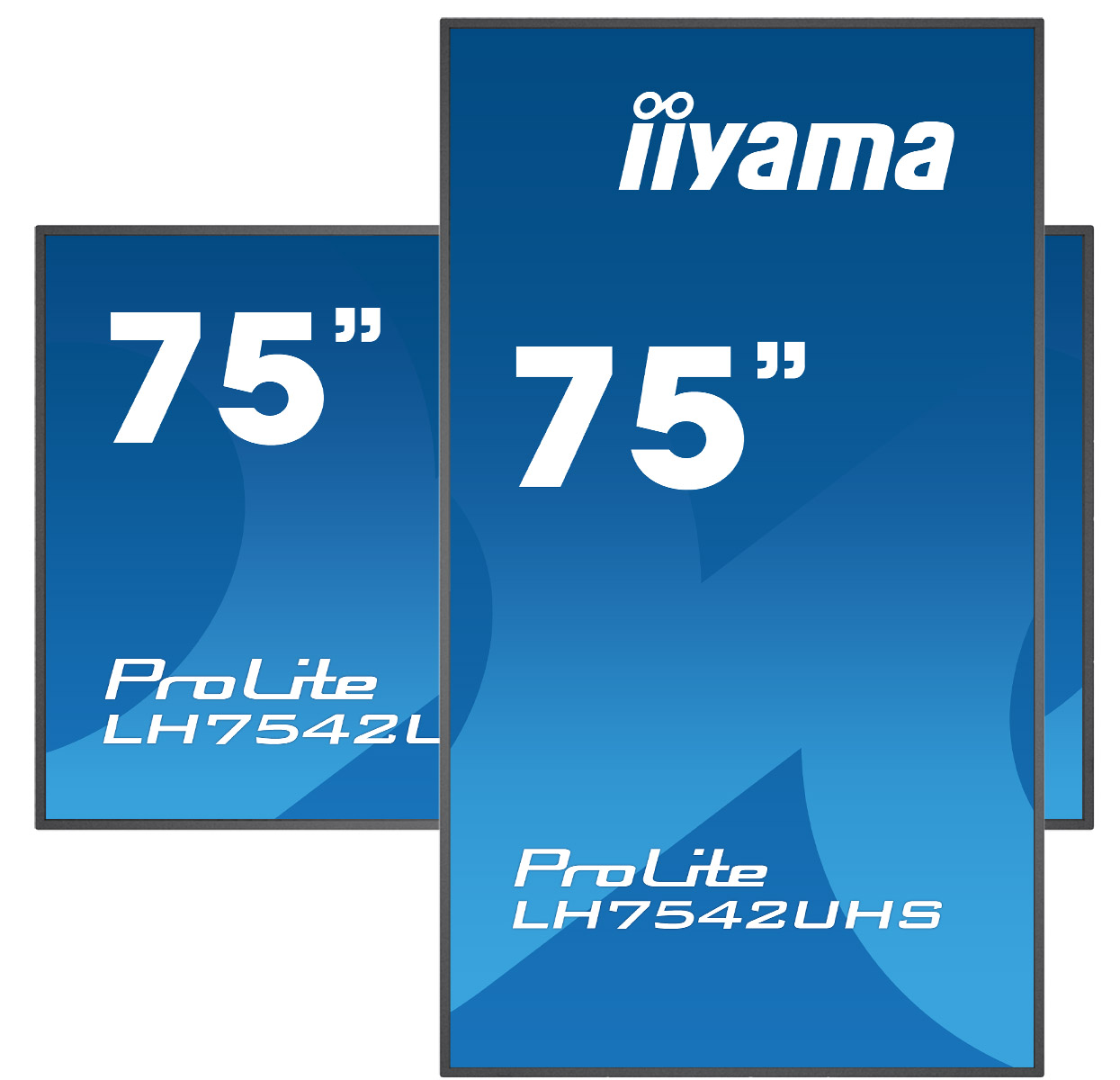 75" iiyama LH7542UHS-B1: IPS, 4K UHD, 500cd/m2, 18/7, LAN, Android 8.0, černý