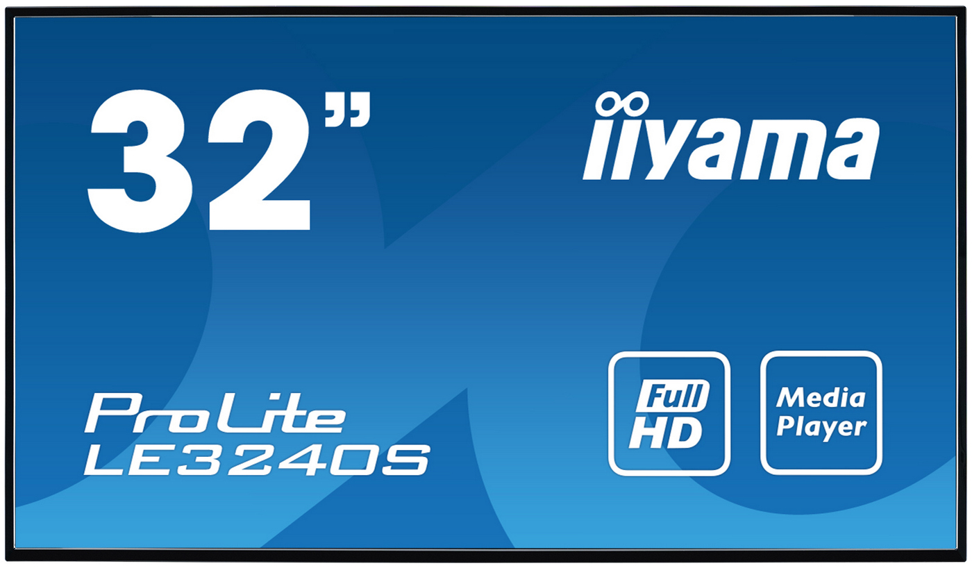 32" LCD iiyama ProLite LE3240S-B3: VA, FHD, RJ45