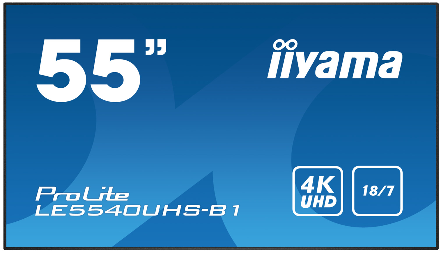 55" iiyama LE5540UHS-B1 - AMVA3,4K UHD,8ms,350cd/m2, 4000:1,16:9,VGA,HDMI,DVI,USB,RS232,RJ45,repro
