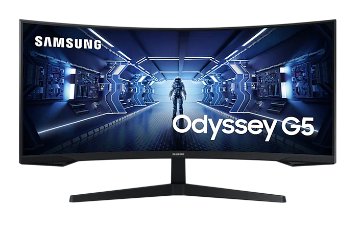 Samsung Odyssey G5/LC34G55TWWRXEN/34"/VA/3440x1440/165Hz/1ms/Black/2R
