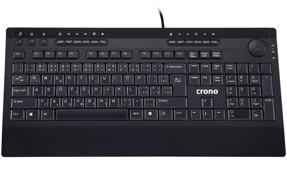 Crono KC2111/Drátová USB/CZSK-Layout/Černá