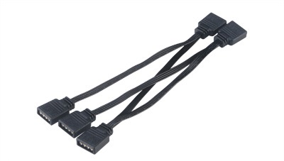AKASA - 4-in-1 RGB LED connector multiplier cable