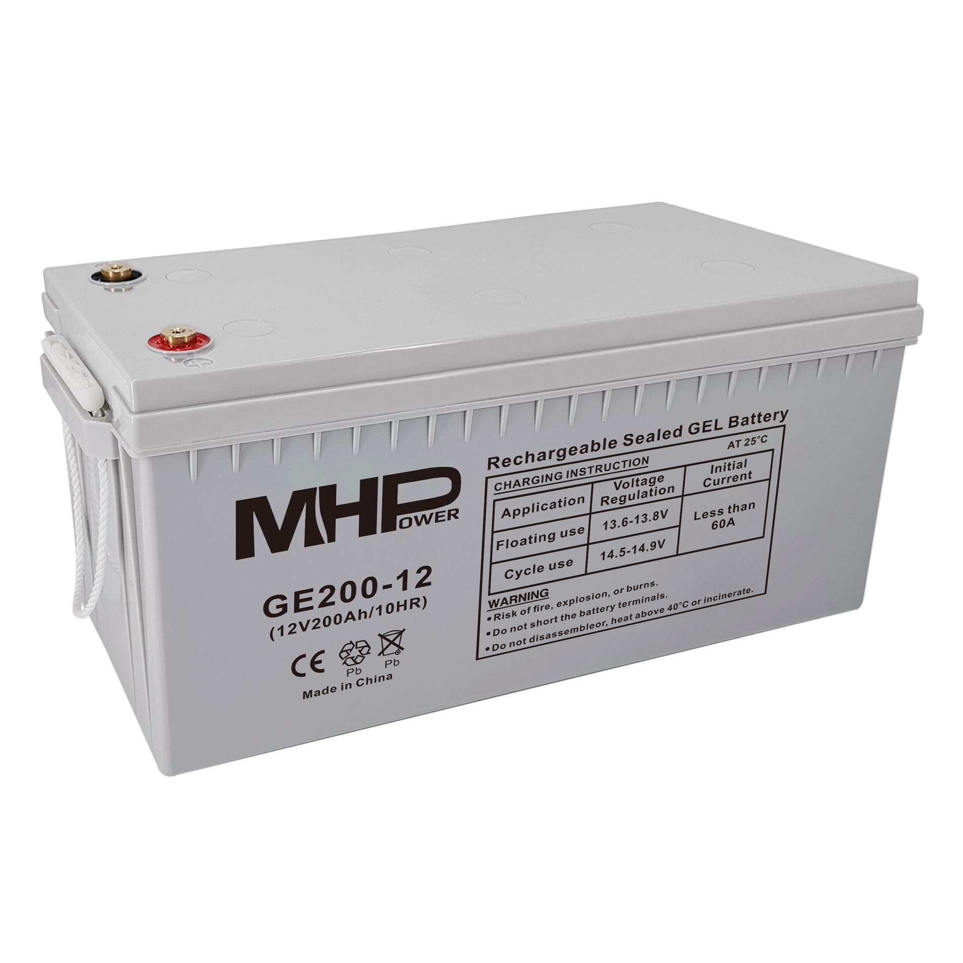 MHPower GE200-12 Gelový akumulátor 12V/200Ah
